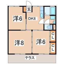 郡山駅 バス19分  静団地入口下車：停歩5分 1階の物件間取画像